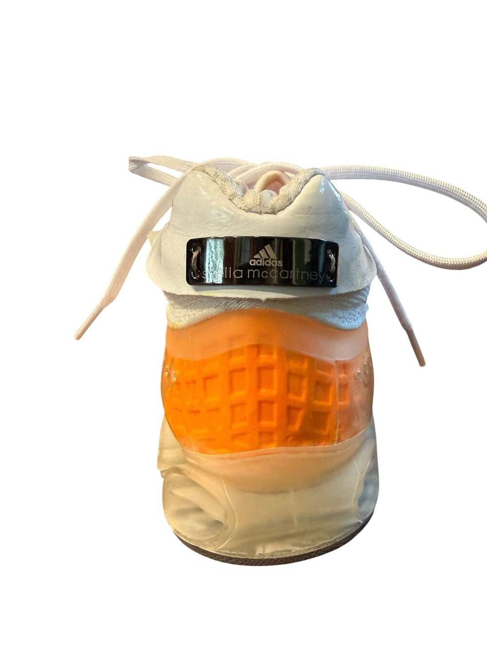 Adidas by Stella McCartney Microbounce Spotu Sneakers NWT Size 9 White Orange - Picture 6 of 8